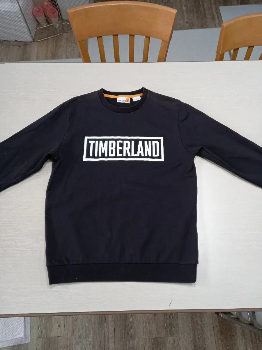 L100 Timberland 면 맨투맨 블랙 L-546